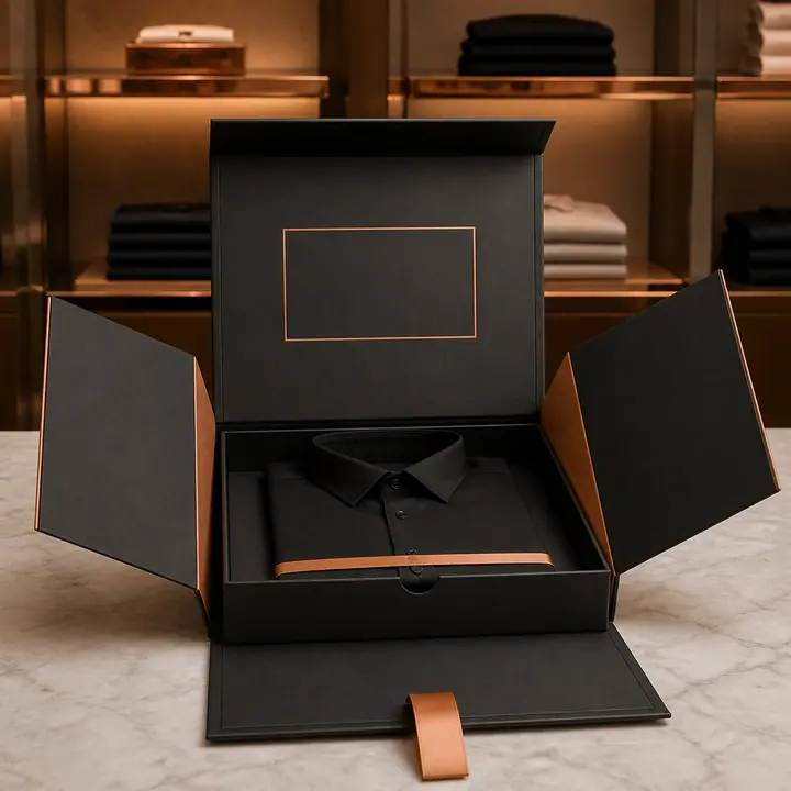 Collapsible Apparel Packaging Box