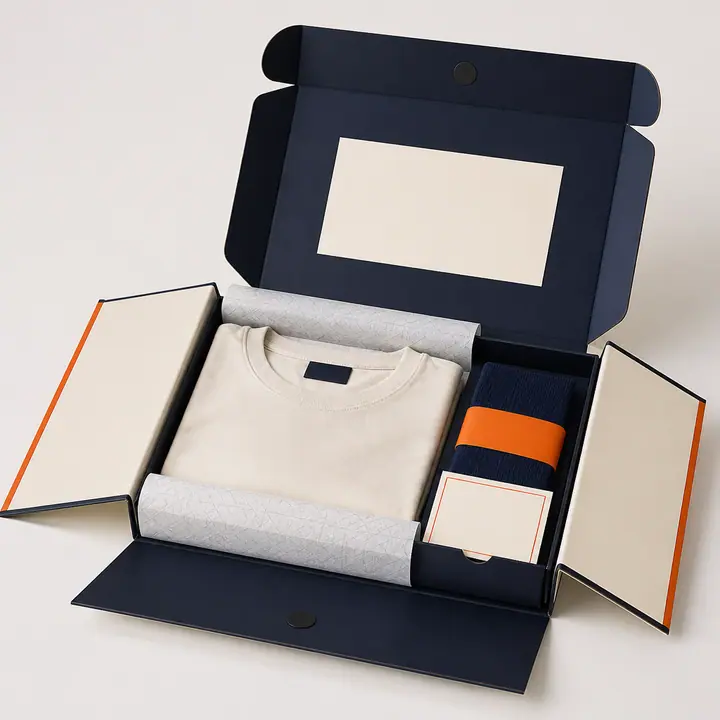Collapsible Eco-Friendly Packaging Paper Box Matt Lamination Embossing