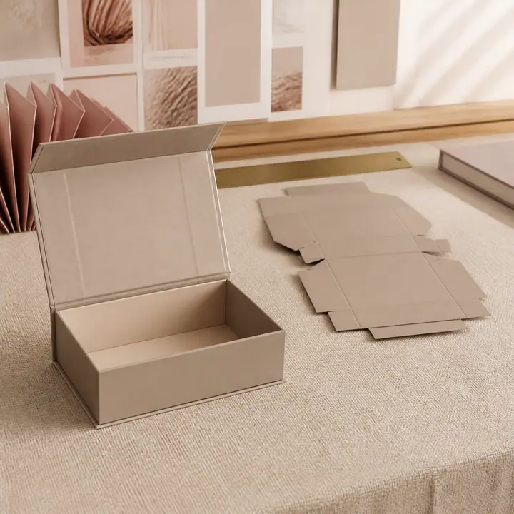 Cosmetic Collapsible Boxes Portable Flat Folding Paper Packaging