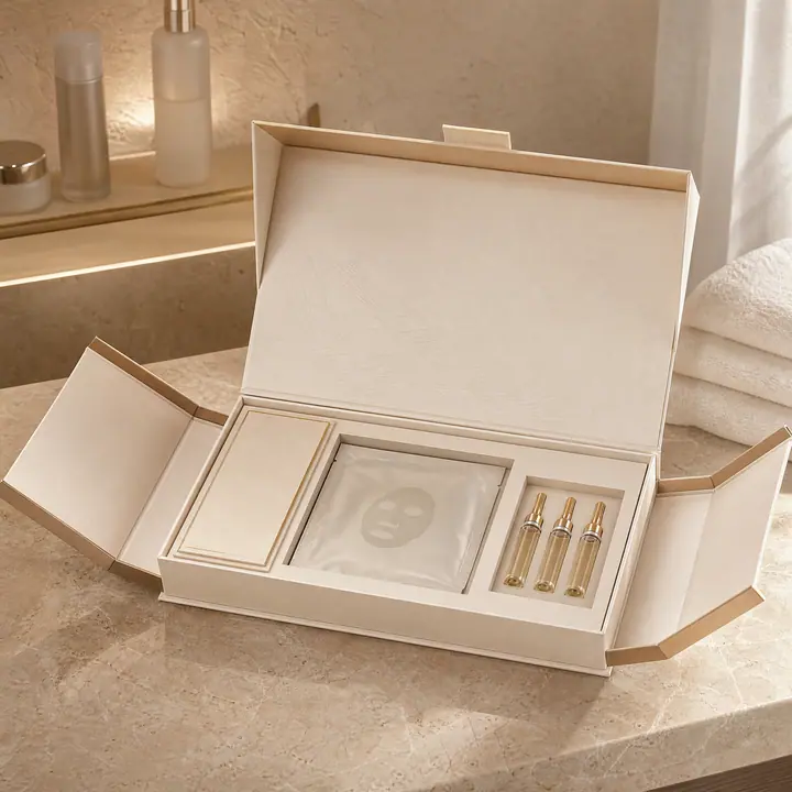 Cosmetic Collapsible Boxes Portable Flat Folding Paper Packaging – view 2