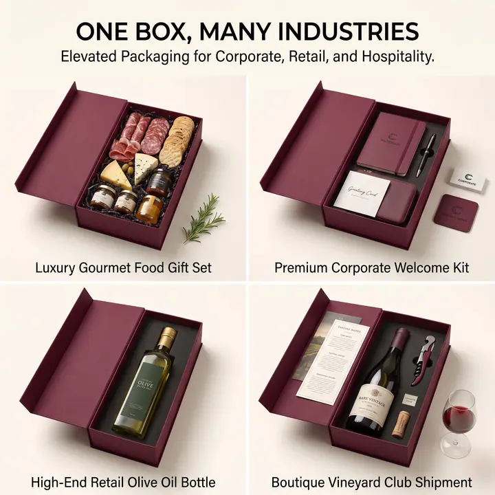 Dark Red Window Wine Carton – view 5