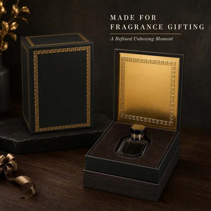 Eau De Perfume Package Luxury Black Cardboard Arabian