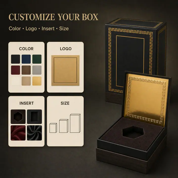 Eau De Perfume Package Luxury Black Cardboard Arabian – view 3