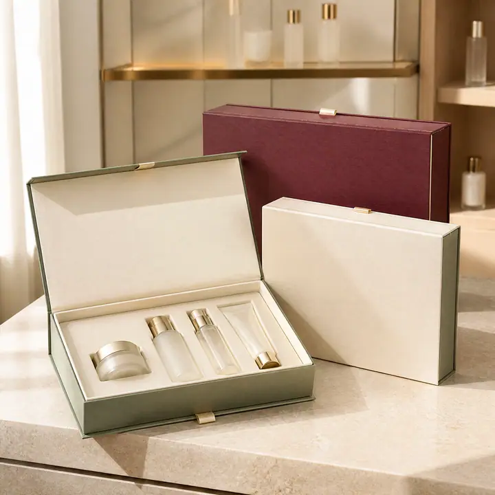 Eco Friendly Cosmetic Collapsible Boxes Rigid Foldable Paper – view 2