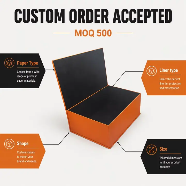 Eco-Friendly Recyclable Shoe Storage Box-Wholesale Magnetic Closure Design – view 2
