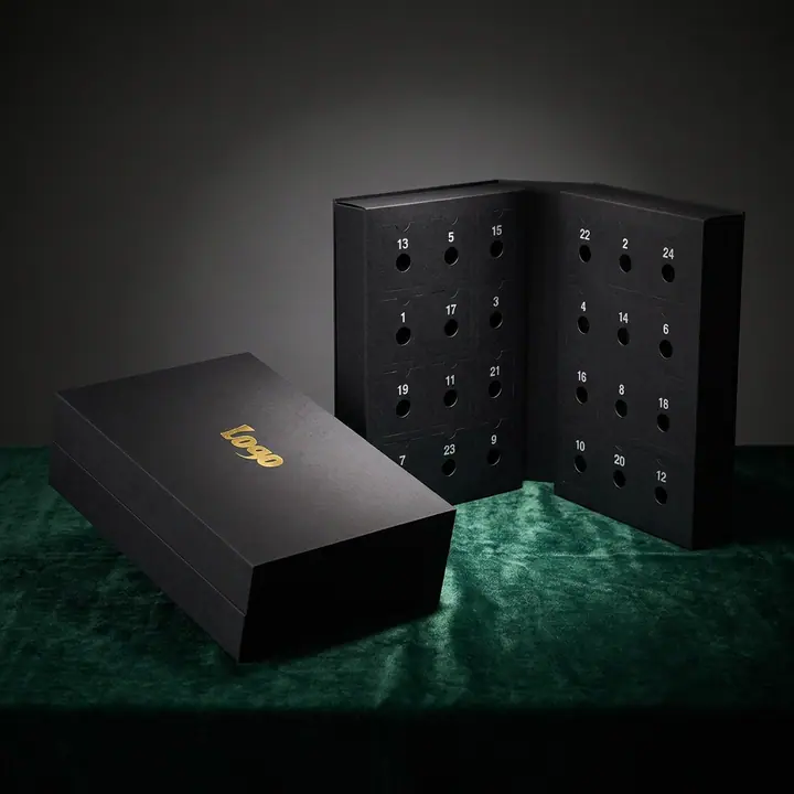 Handmade Rigid Fashion Matt Lamination Embossing Double Door