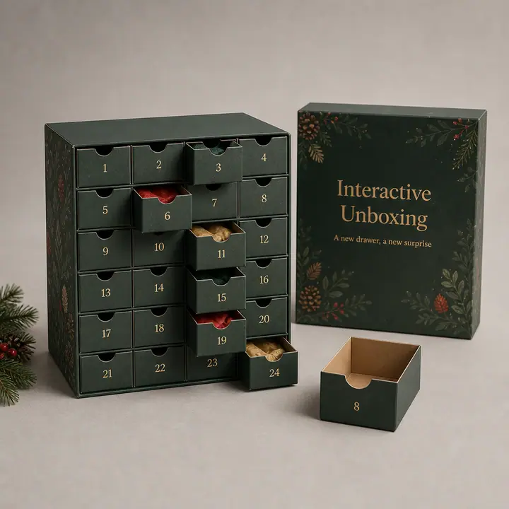 Interactive Luxury Dark Green Matt Lamination Portable 24