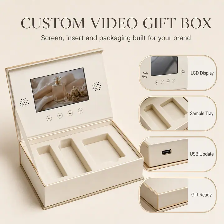 LCD Video Gift Box Digital Screen Video Box – view 2