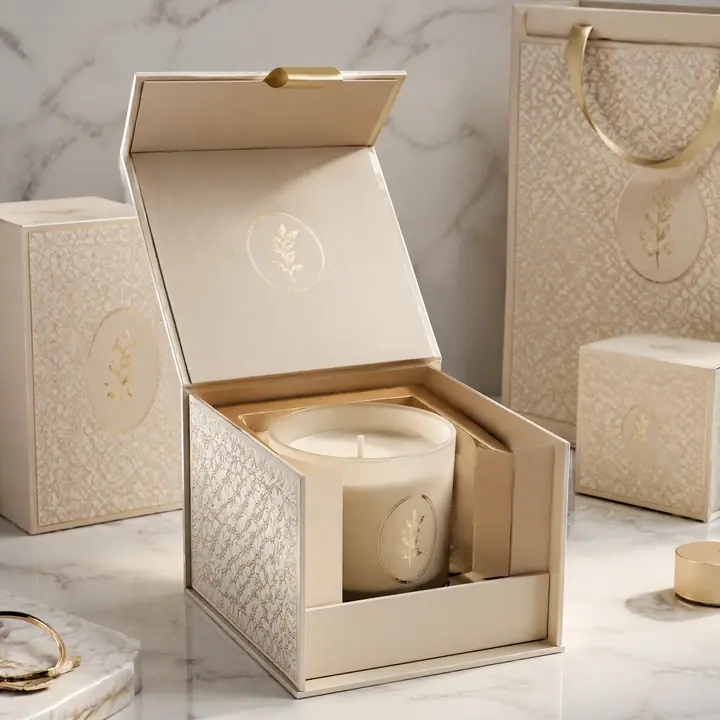 Magnetic Rigid Gift Box Matt Lamination Embossing Scented