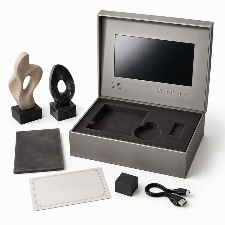 PU Leather Rigid Notebook Packaging Box