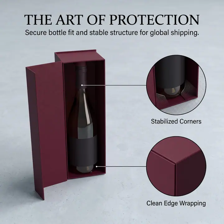 Sparkling Gold Foldable Wine Box Family – view 3